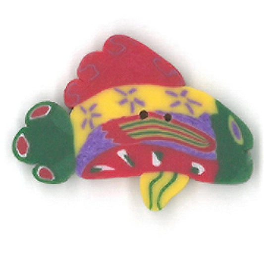 Fun Fish Button by Just Another Button Company