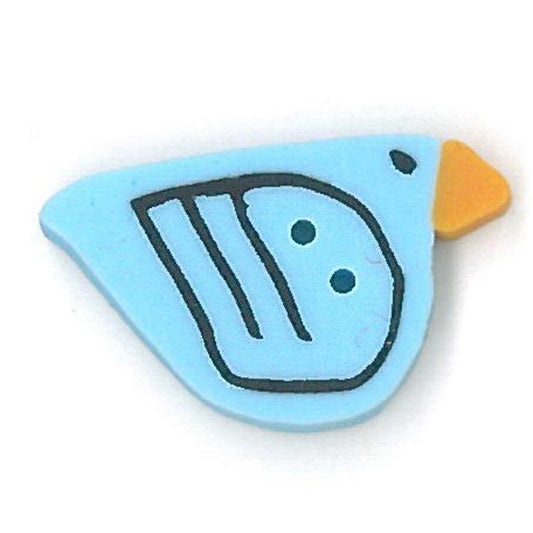 Medium Blue Bird Button by Just Another Button Company