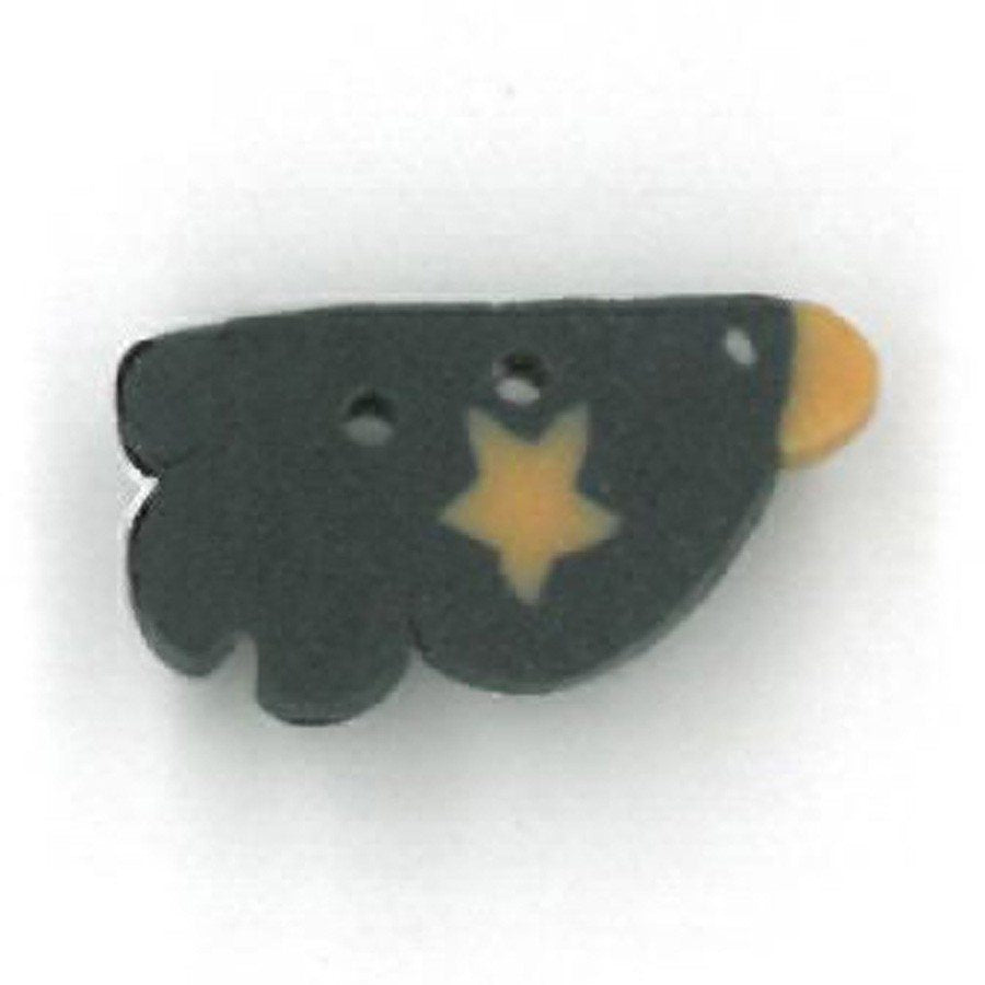 Wee Raven Birdie Button by Just Another Button Company