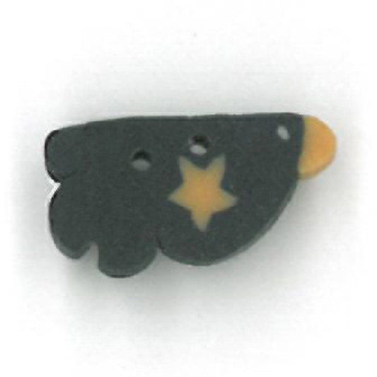 Wee Raven Birdie Button by Just Another Button Company