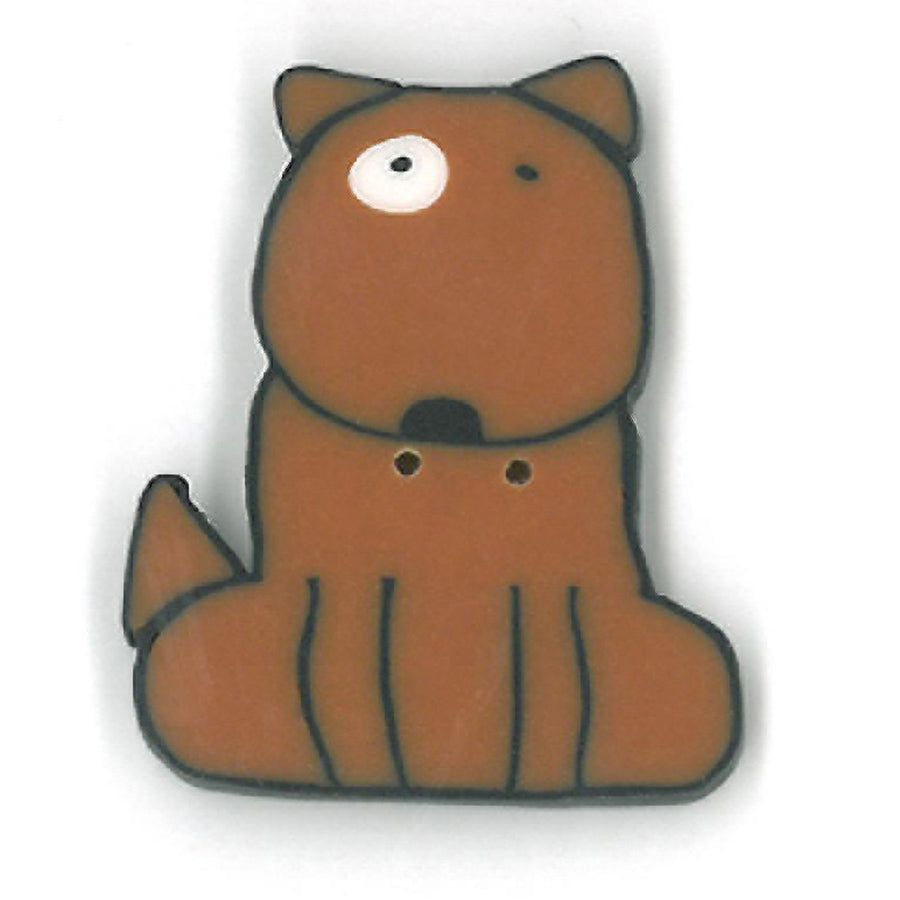 Large Mosey Pup Button by Just Another Button Company