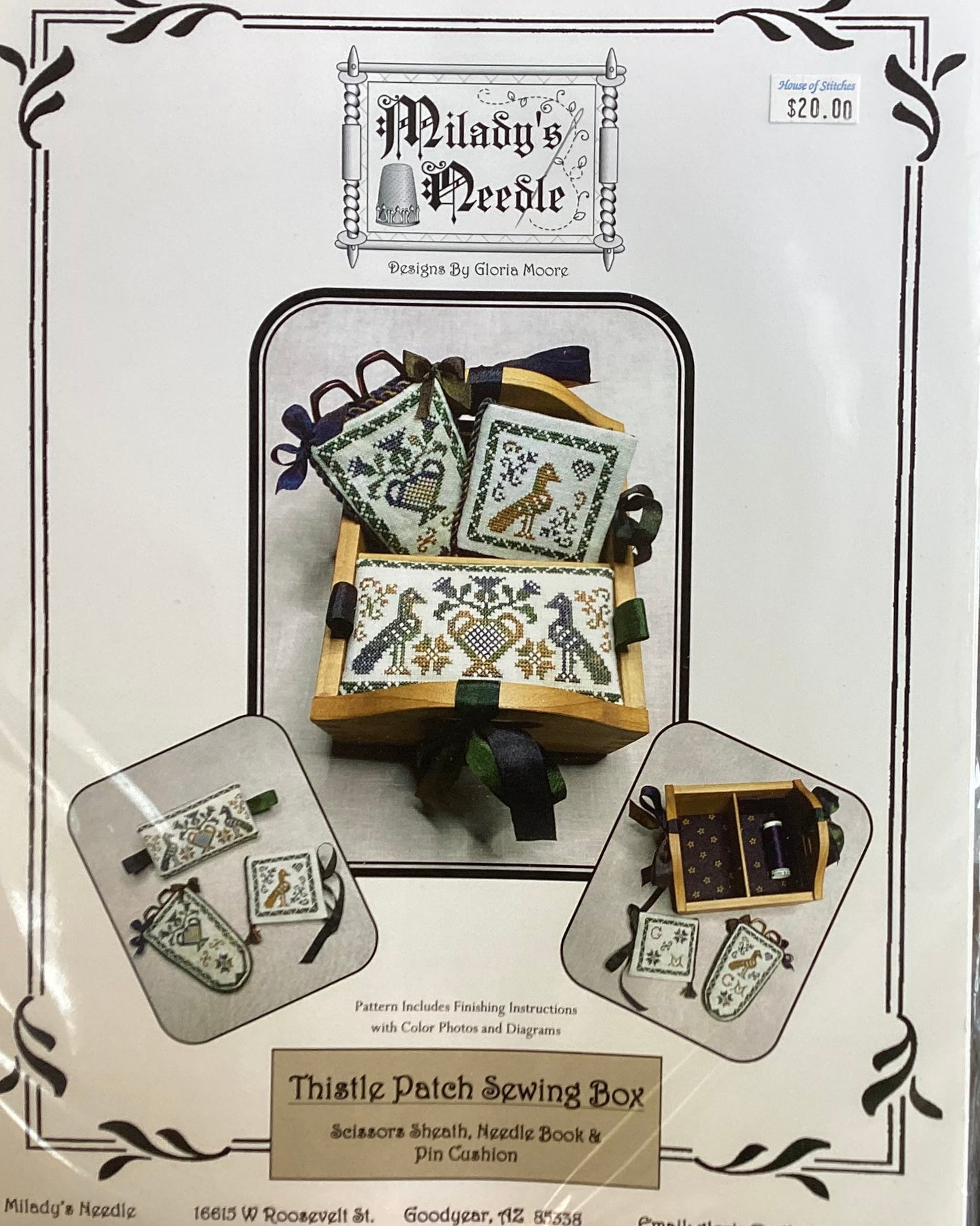 Thistle Patch Sewing Box by Milady’s Needle
