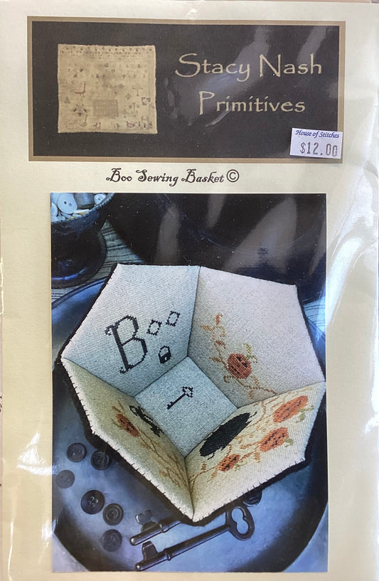 Boo Sewing Basket by Stacy Nash Primitives