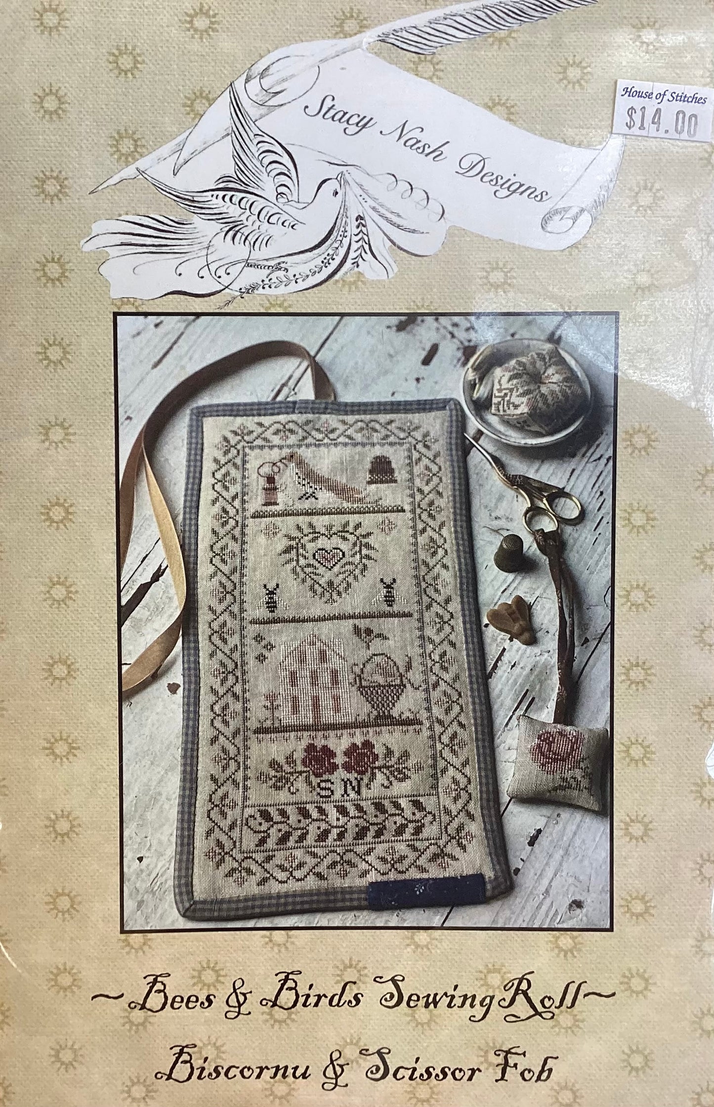 Beez & Birds Sewing Roll by Stacy Nash Designs