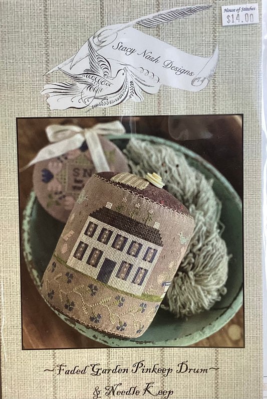 Faded Garden Pinkeep Drum by Stacy Nash Designs
