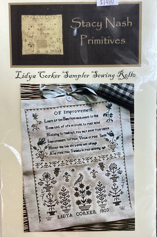 Lydia Corker Sampler Sewing Roll by Stacy Nash Primitives