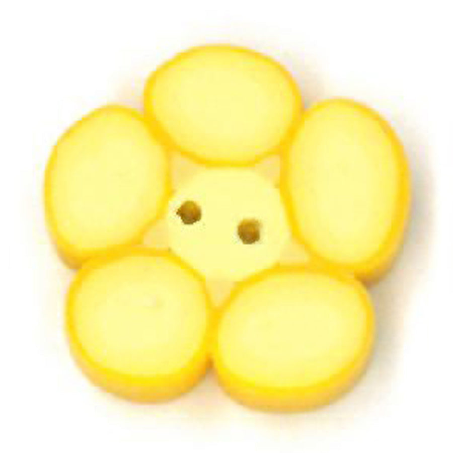 Tiny Yellow Flower Button by Just Another Button Company