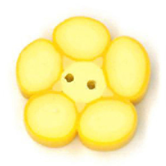 Tiny Yellow Flower Button by Just Another Button Company