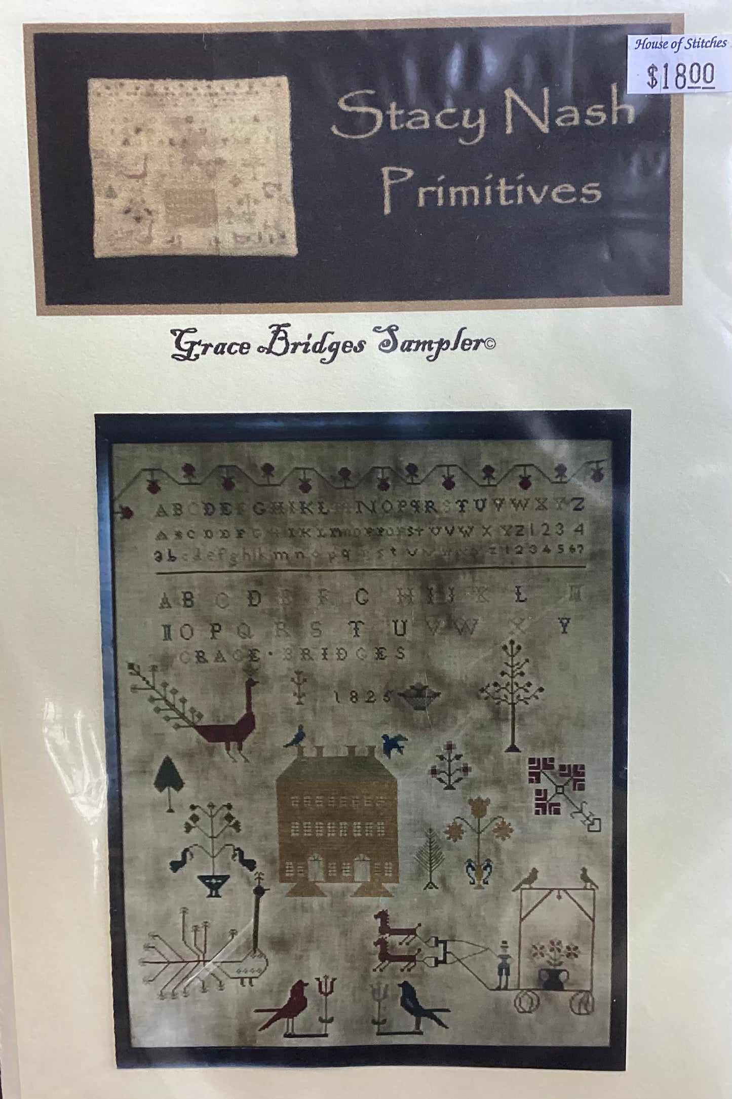 Grace Bridges Sampler by Stacy Nash Primitives