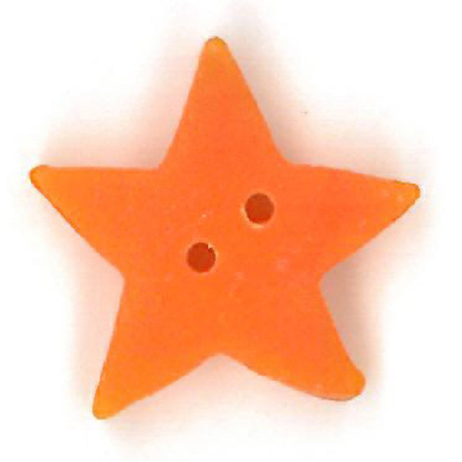 Large Orange Star Button by Just Another Button Company
