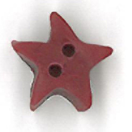 Small Folk Art Red Star Button by Just Another Button Company