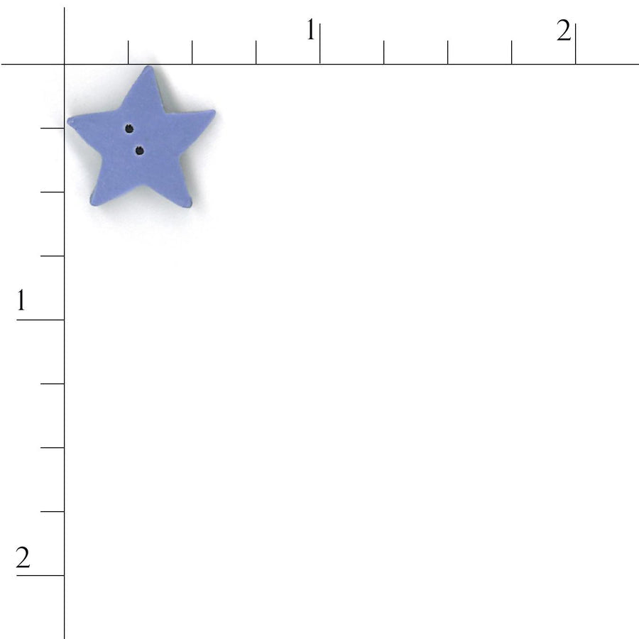 Large Periwinkle Star Button by Just Another Button Company