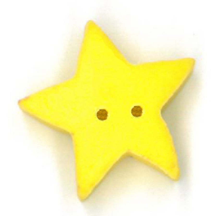 Large Lemon Star Button by Just Another Button Company