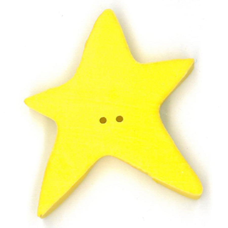 Extra Large Lemon Star Button by Just Another Button Company