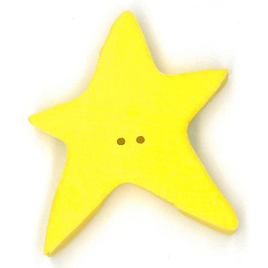 Extra Large Lemon Star Button by Just Another Button Company