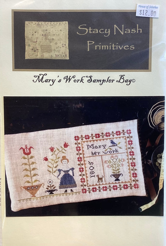 Mary’s Work Sampler Bag by Stacy Nash Primitives