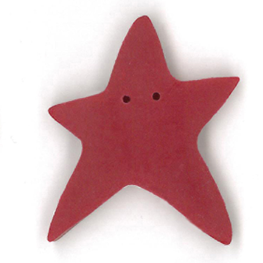 Extra Large Red Star Button by Just Another Button Company