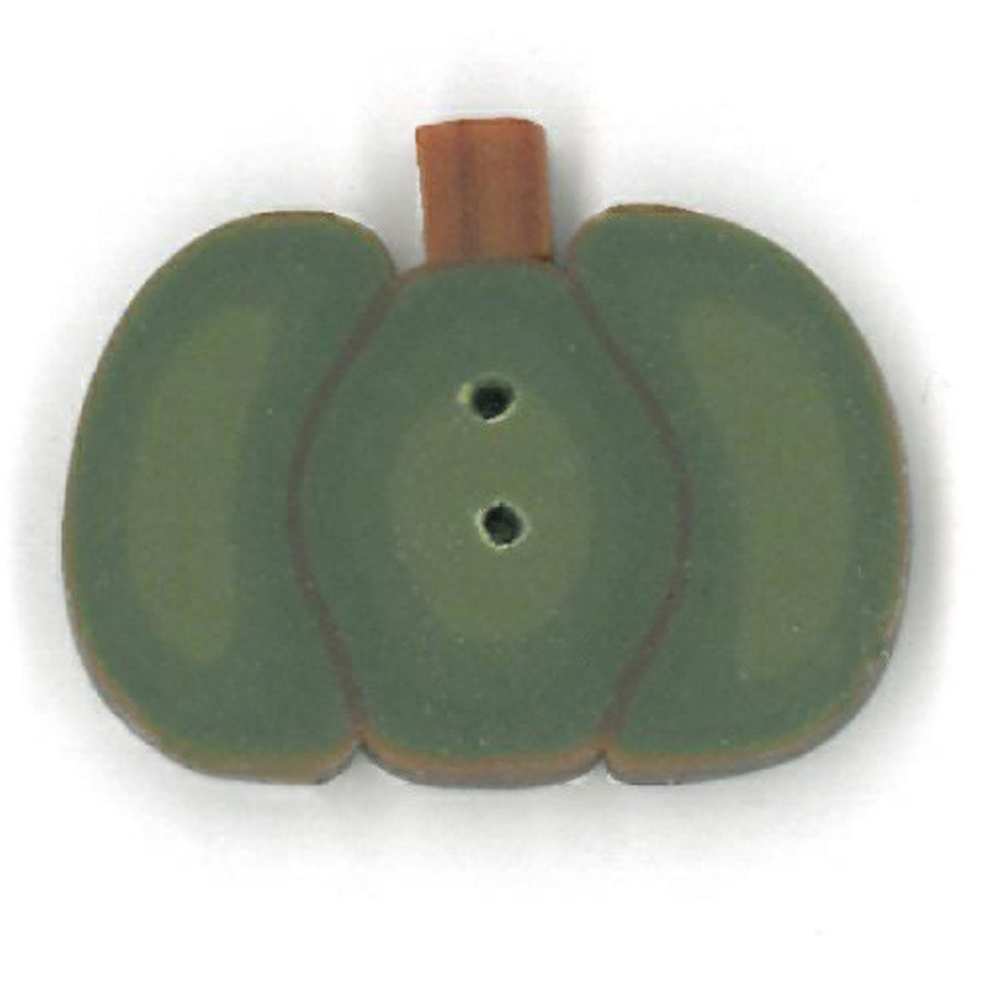 Small Green Pumpkin Button by Just Another Button Company