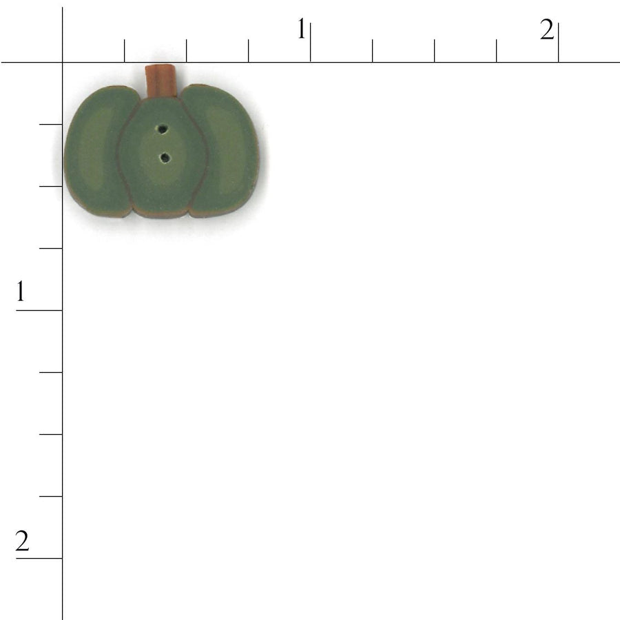 Small Green Pumpkin Button by Just Another Button Company