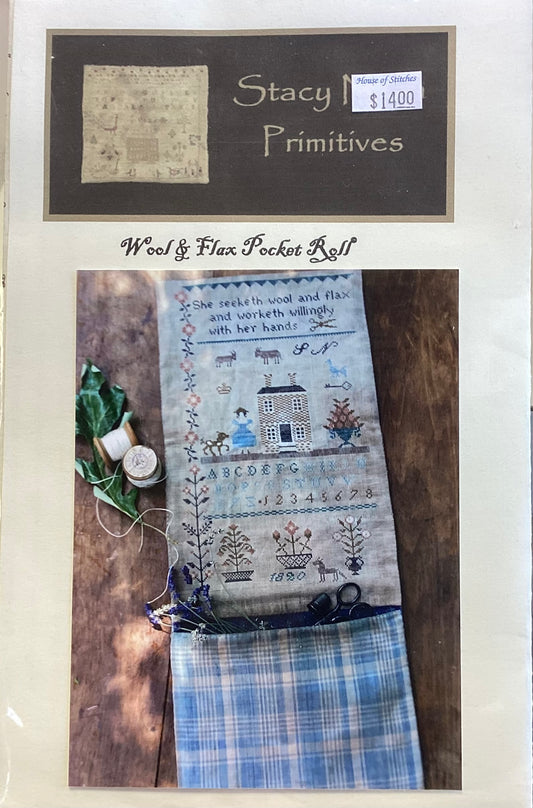 Wool & Flax Pocket Roll by Stacy Nash Primitives
