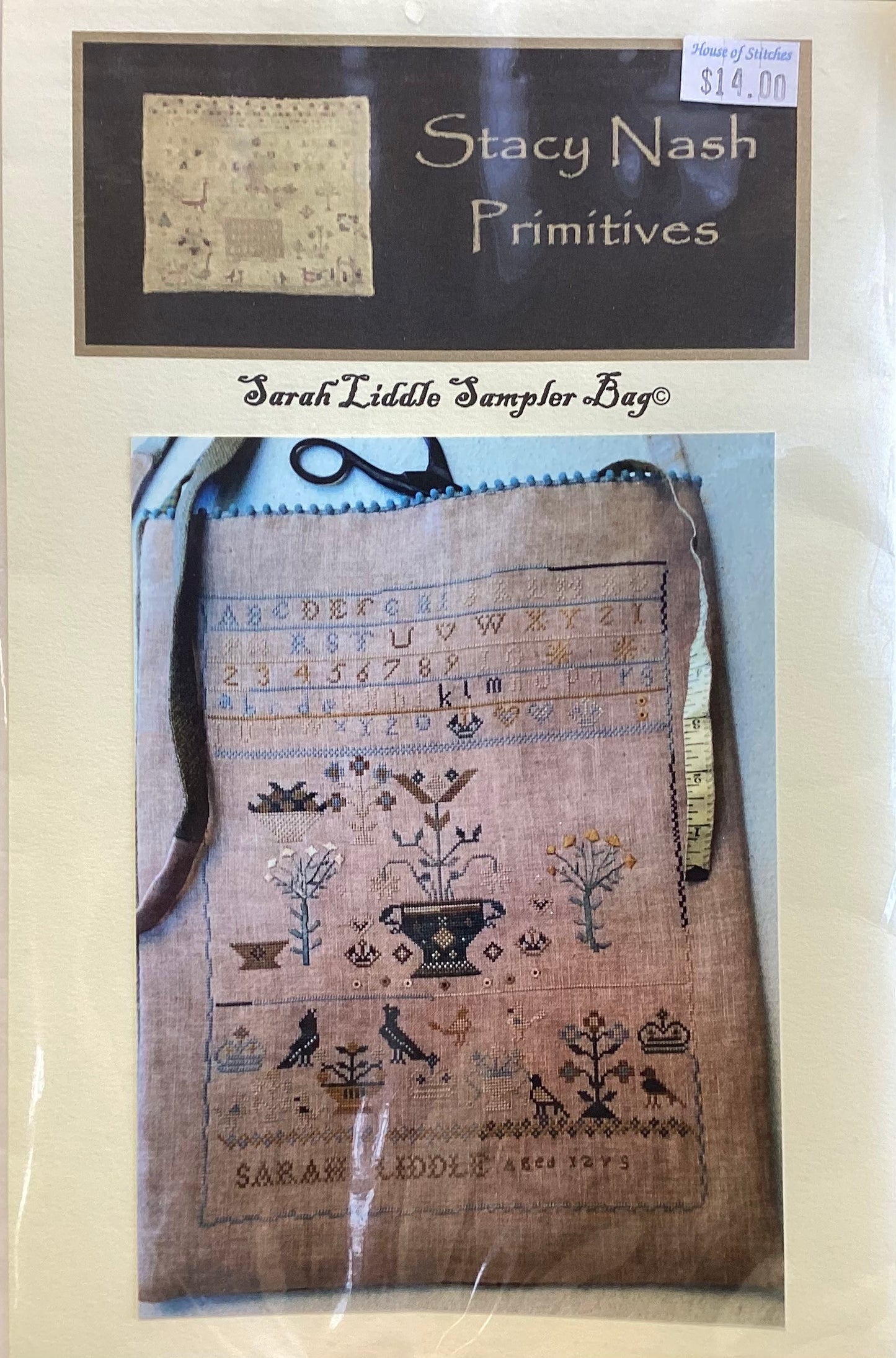 Sarah Liddle Sampler Bag by Stacy Nash Primitives