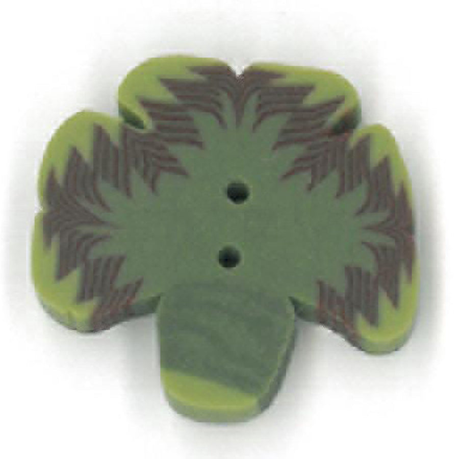 Small Three Leaf Clover Button by Just Another Button Company