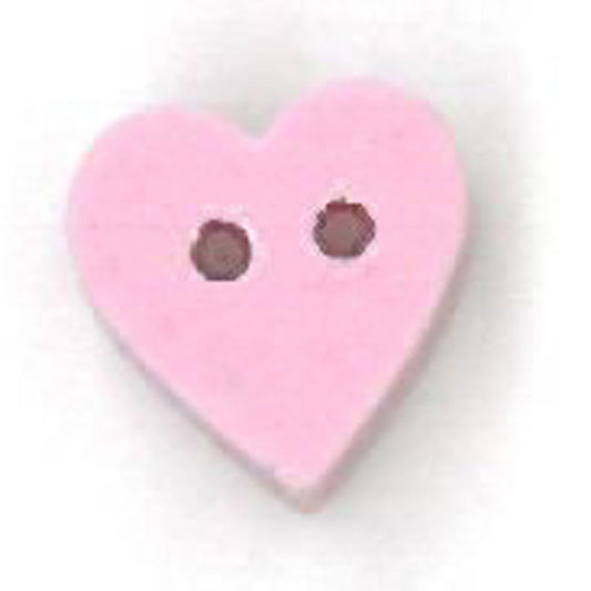 Tiny Perfect Pink Heart Button by Just Another Button Company