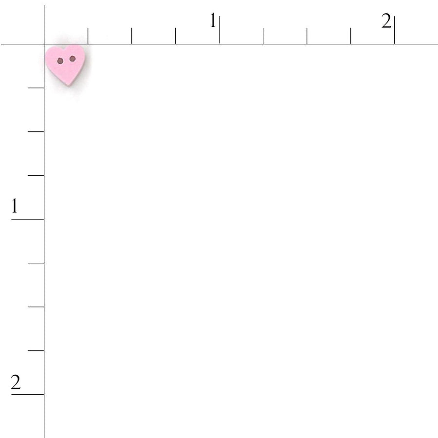 Tiny Perfect Pink Heart Button by Just Another Button Company