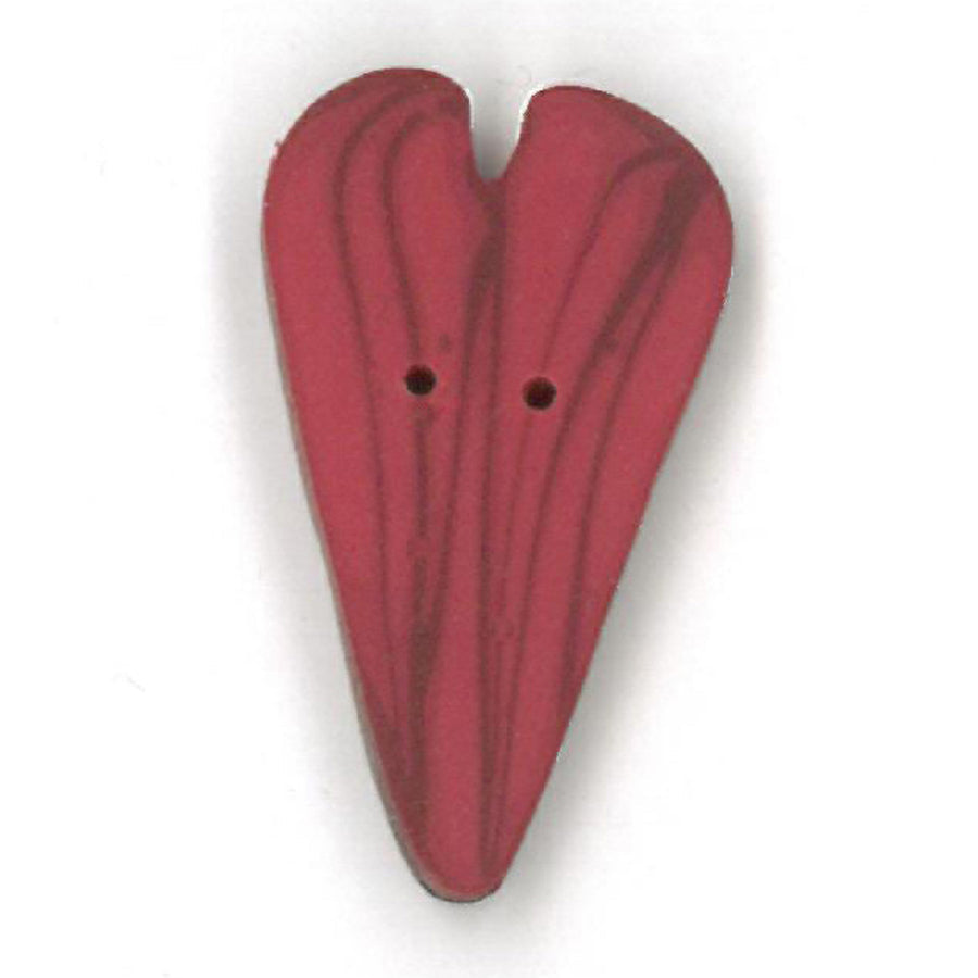 Large Red Velvet Heart Button by Just Another Button Company