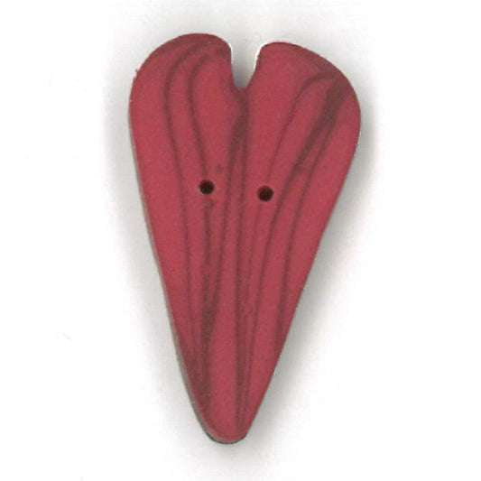 Large Red Velvet Heart Button by Just Another Button Company