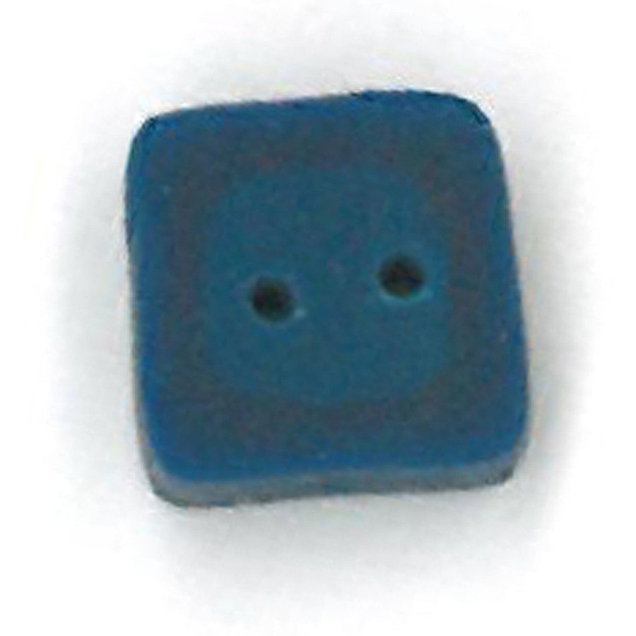 Folk Art Blue Pointdexter Button by Just Another Button Company
