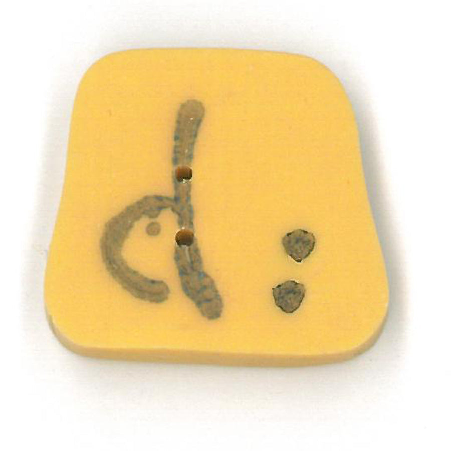 Gold Letter ‘d’ Button by Just Another Button Company
