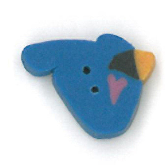 Tiny Blue Jay Button by Just Another Button Company
