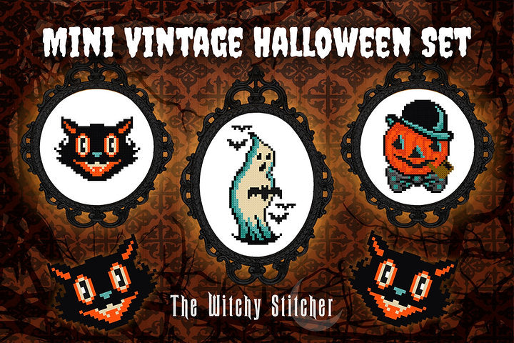 Mini Vintage Halloween Set by The Witchy Stitcher