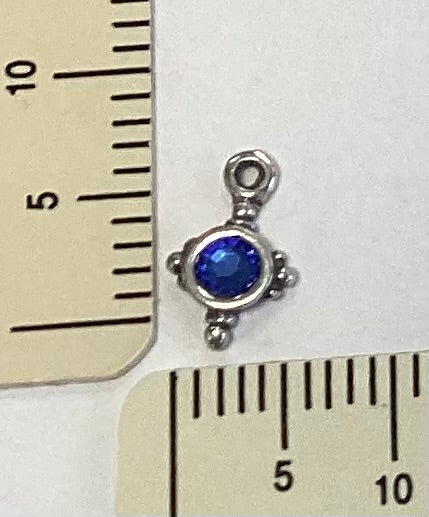 Sapphire Medallion Charm by The Sweetheart Tree