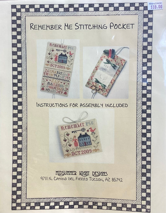 Remember Me Stitching Pocket by Midsummer Night Designs