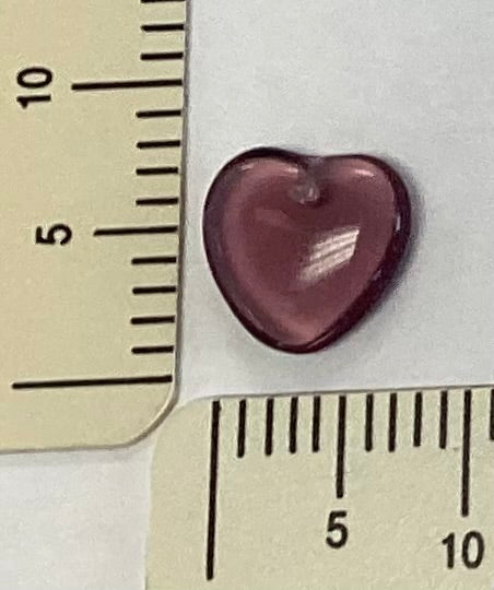 Amethyst Cabochon Heart Charm by The Sweetheart Tree