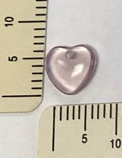 Light Amethyst Cabochon Heart Charm by The Sweetheart Tree