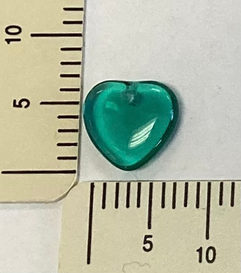 Emerald Cabochon Heart Charm by The Sweetheart Tree