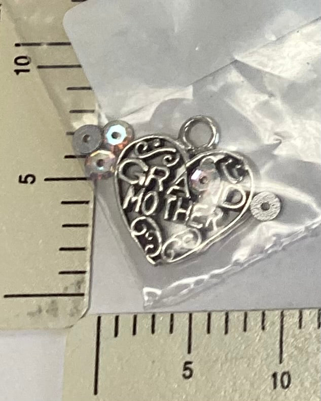 Grandmother Heart Charm by The Sweetheart Tree