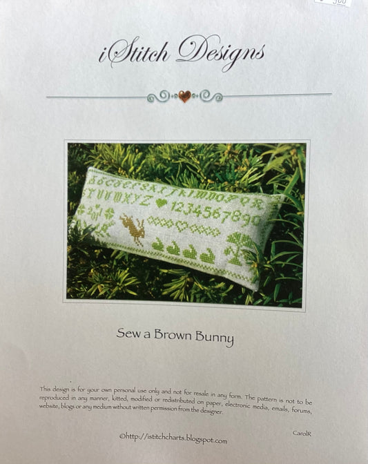 Sew a Brown Bunny by i Stitch Designs