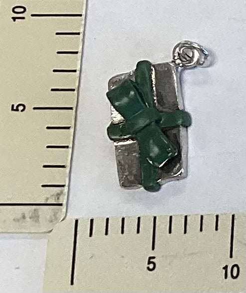 Present with Green Bow Charm by Charland Designs