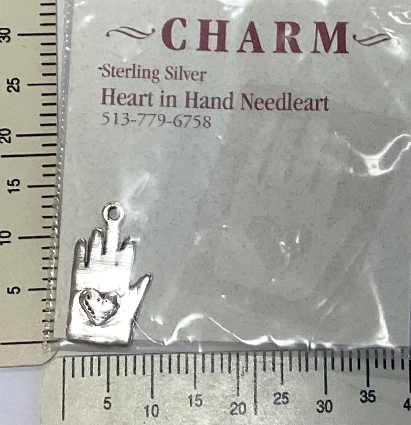 Heart in Hand Charm by Heart in Hand Needleart
