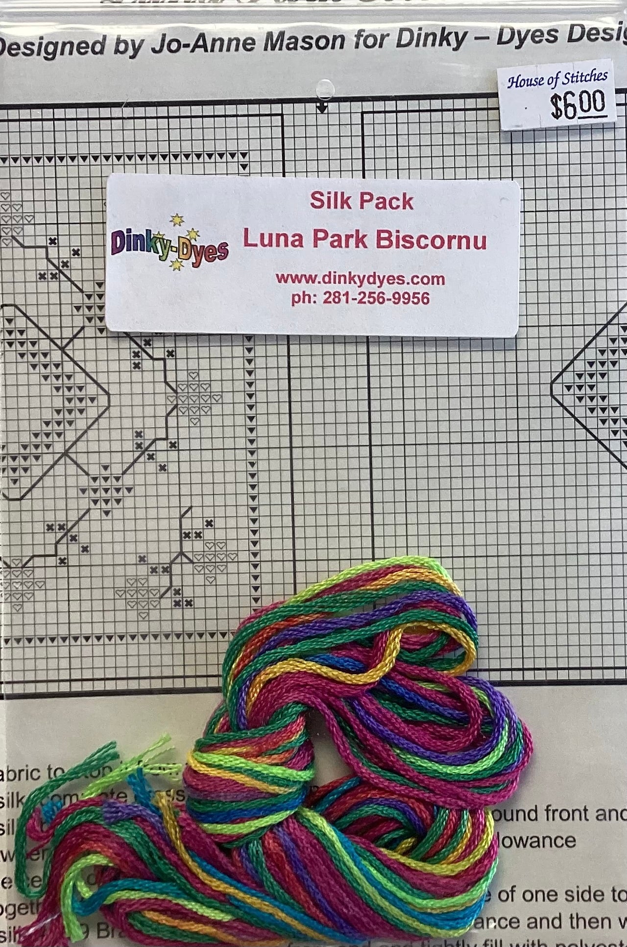 Luna Park Biscornu by Dinky Dyes Designs