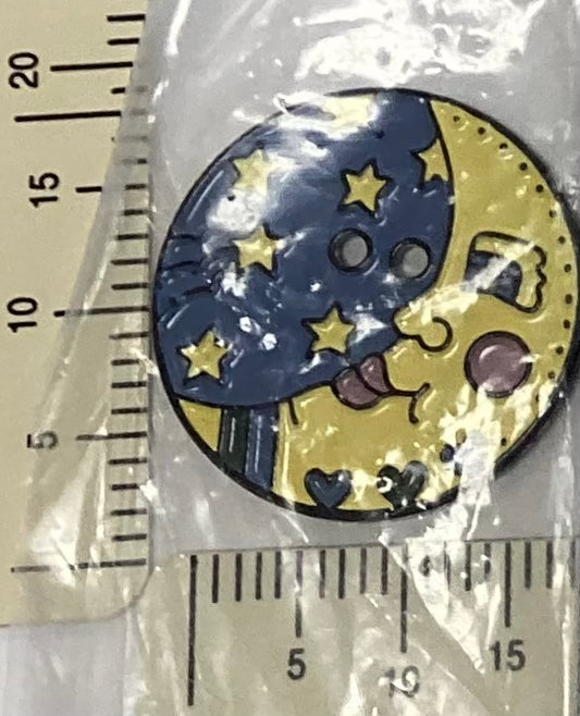 Moon Button by Shepherd’s Bush Printworks
