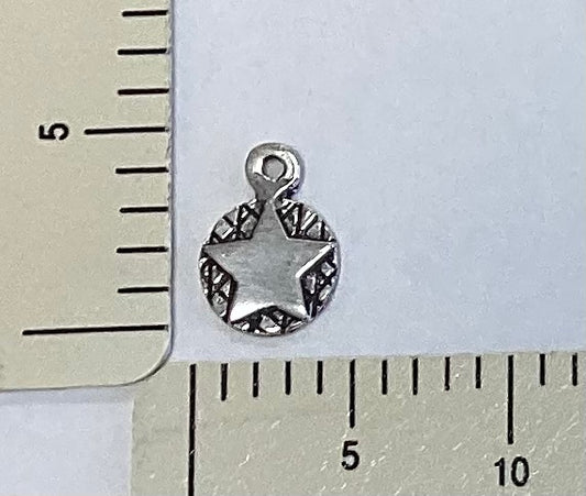 Star in Circle Charm by The Trilogy