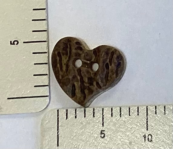 Rugged Heart Button by JHB International