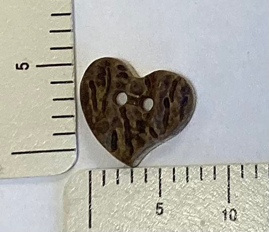 Rugged Heart Button by JHB International