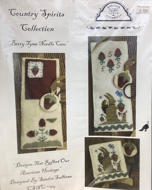 Country Spirits Collection: Berry Tyme Needle Case by Homespun Elegance