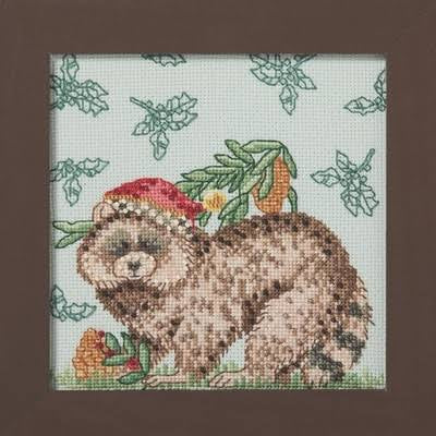 Debbie Mumm-Woodland Friends: Rocky Raccoon Kit by Mill Hill